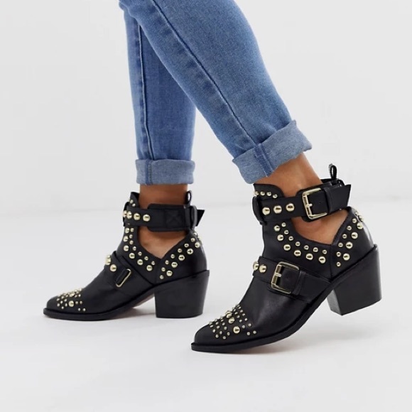Kurt Geiger studded ankle boots - Picture 1 of 7